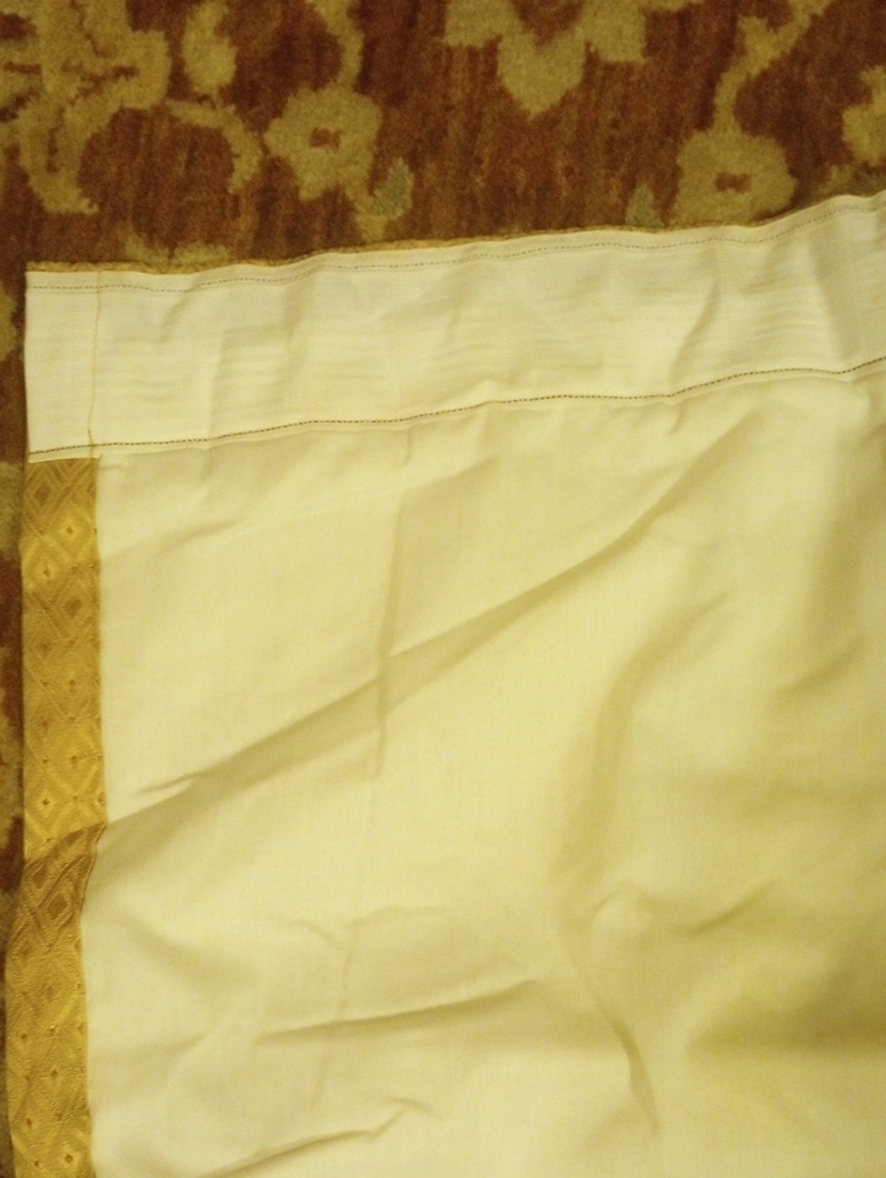 Rich Burgundy and Gold Drapery (This Listing Is For 1 Large Window Only) - Picture 11 of 16
